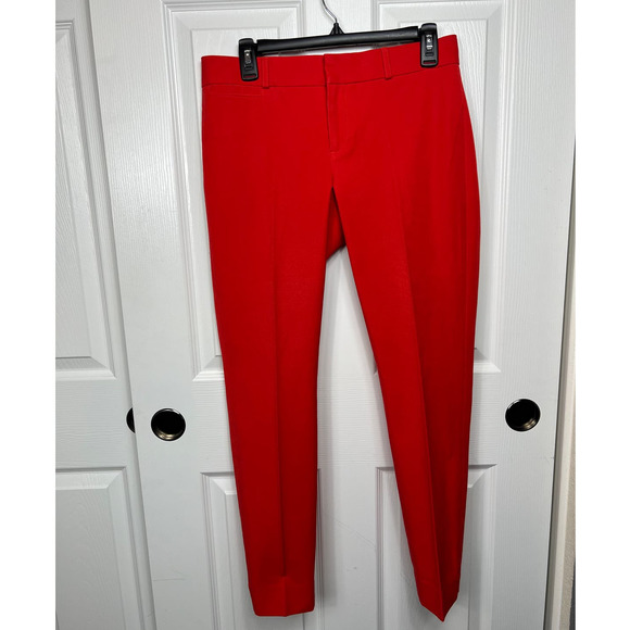 Banana Republic Sloan Fit Solid Orange Pant Skinny Fit Size 4 - Picture 2 of 14